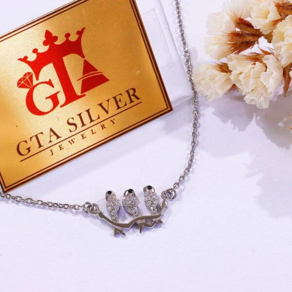 گردنبند نقره زنانه میکرو کد 21596 - Image 2