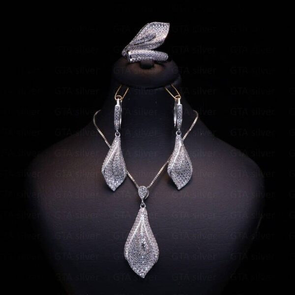 نیم ست نقره میکرو کد 16059 - Image 2