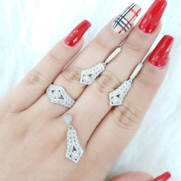 نیم ست نقره میکرو کد 16121 - Image 2