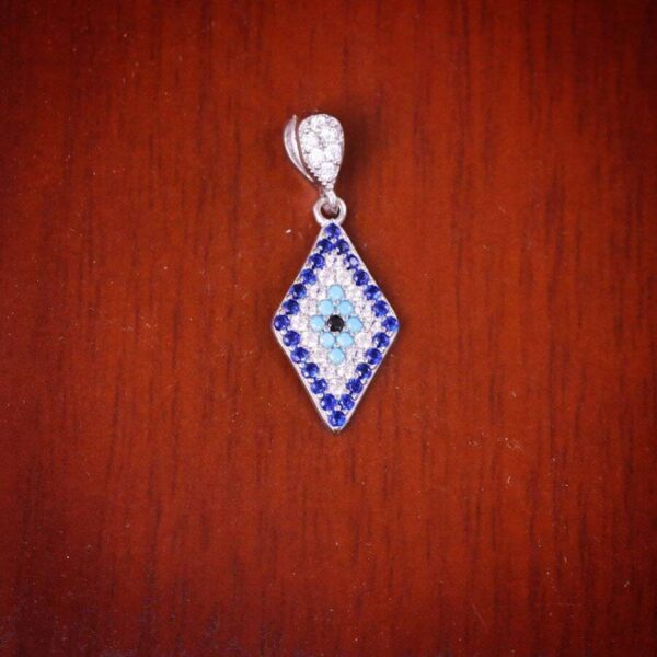 مدال نقره میکرو رنگی کد 21356 - Image 2