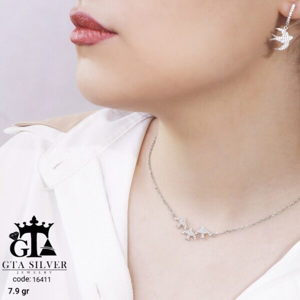 نیم ست نقره میکرو کد 16411 - Image 2