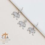 نیم ست نقره میکرو طرح فیل کد 16354