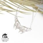 گردنبند نقره زنانه آینه‌ای طرح قو کد 21897 - Image 3