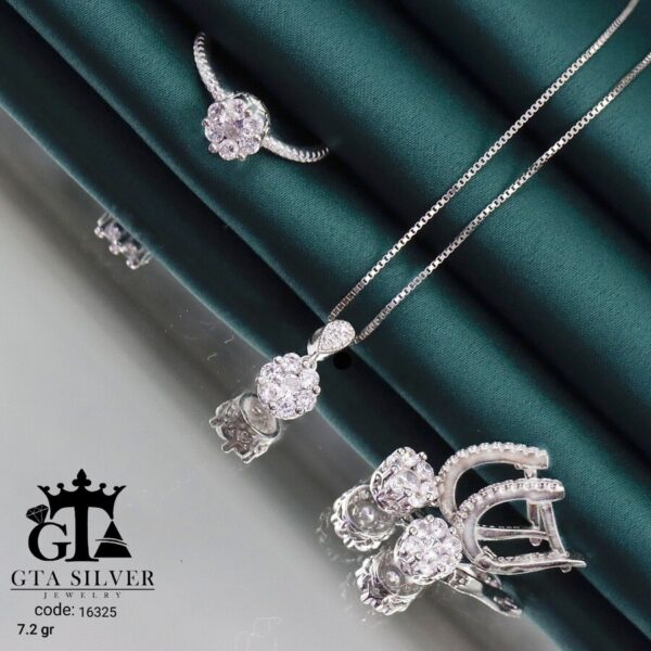 نیم ست نقره میکرو کد 16325 - تصویر 3