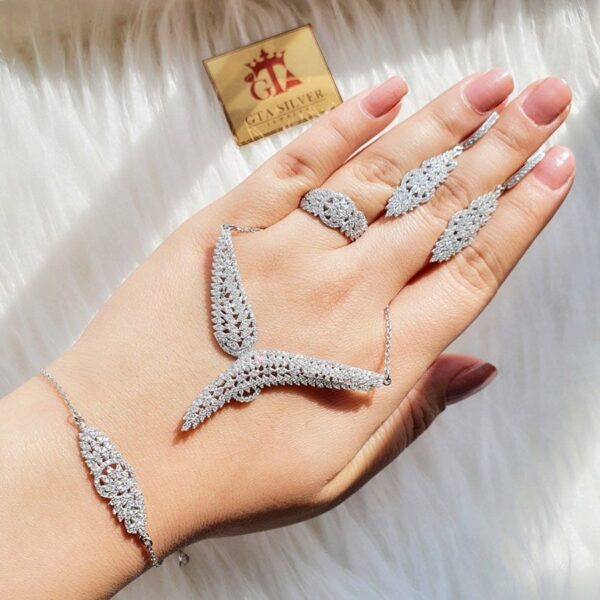 سرویس نقره میکرو زنجیری کد 12056 - Image 2