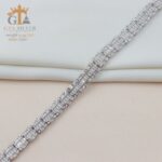 دستبند نقره میکرو طرح امرالدکات کد 22091