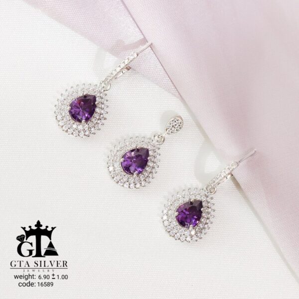 نیم ست نقره میکرو کد 16589 - Image 3