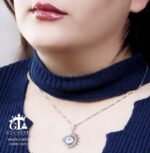 مدال نقره میکرو چشم نظر کد 21872 - Image 2