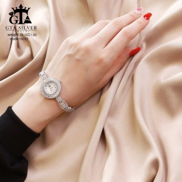 ساعت نقره GTA طرح امرالدکات کد 19257 - Image 3