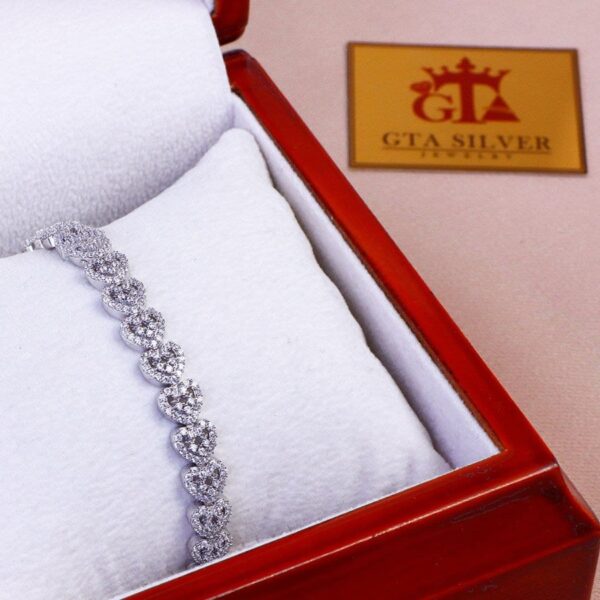 دستبند نقره میکرو کد 22016 - Image 2