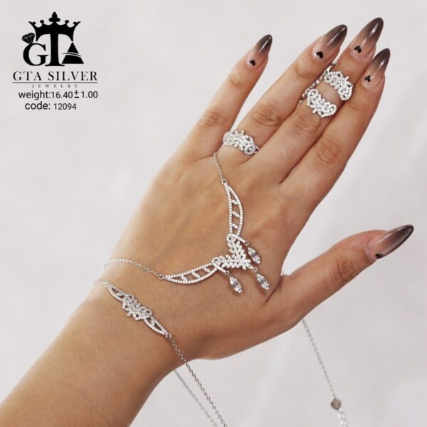 سرویس نقره میکرو زنجیری کد 12094 - Image 4