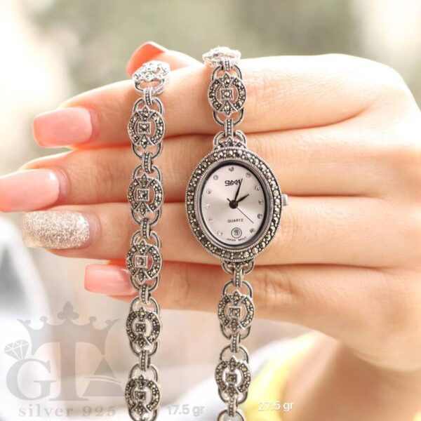 ساعت نقره سما کد 18050 - Image 2