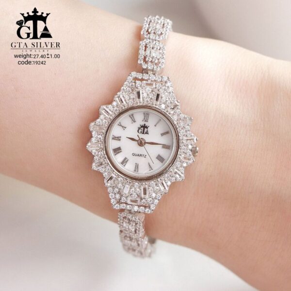 ساعت نقره GTA طرح امرالدکات کد 19242 - Image 2