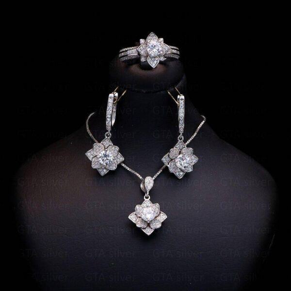 نیم ست نقره میکرو کد 16014 - Image 2