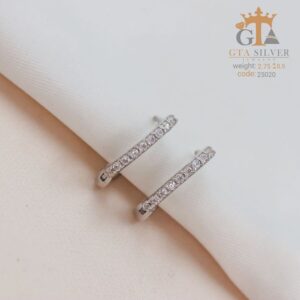 گوشواره نقره میخی میکرو کد 25020