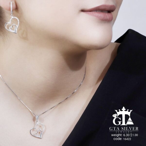 نیم ست نقره میکرو کد 16422 - تصویر 2