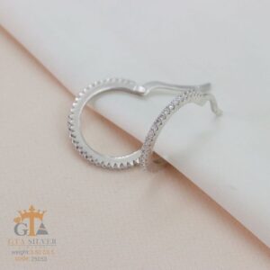 گوشواره نقره میخی میکرو کد 25053