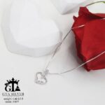 مدال نقره میکرو طرح قلب و بی‌نهایت کد 21877 - Image 3