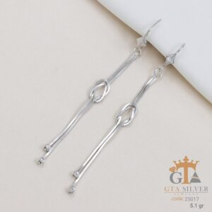 گوشواره نقره میخی میکرو کد 25017