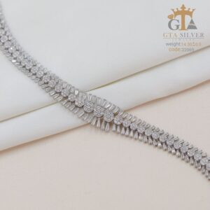 دستبند نقره میکرو کد 22069