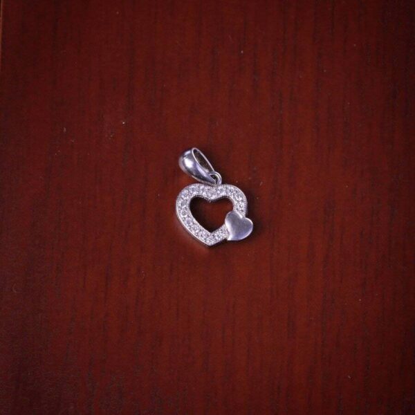 مدال نقره میکرو قلبی کد 21467 - تصویر 2