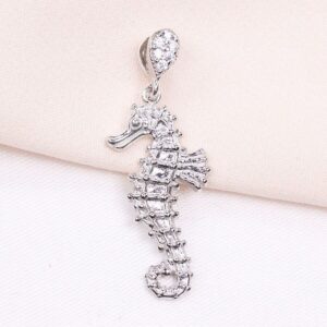 مدال نقره میکرو طرح اسب آبی کد 21586