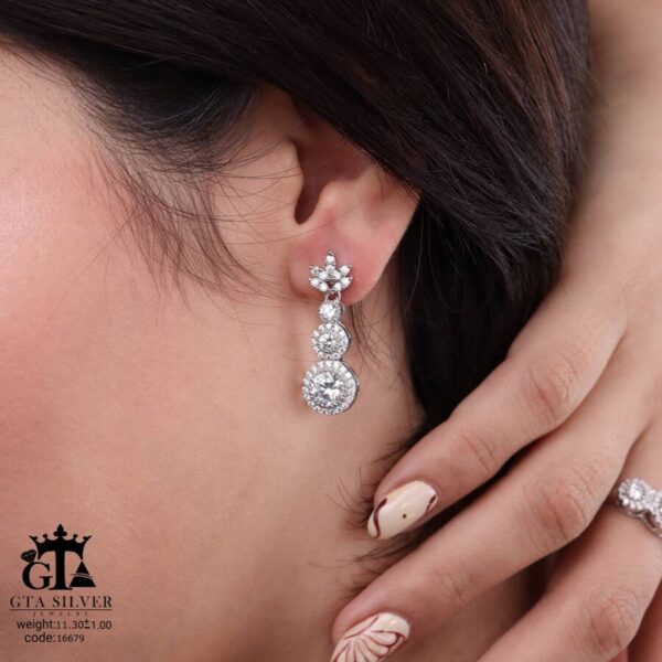 نیم ست نقره کد 16679 - Image 4