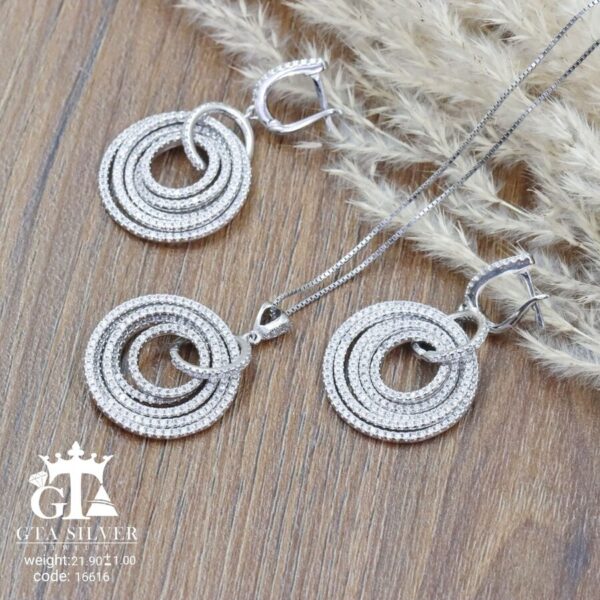 نیم ست نقره میکرو کد 16616 - تصویر 3