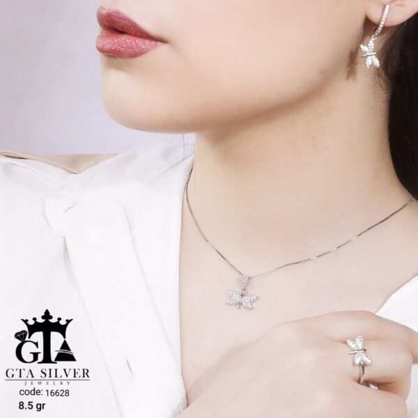 نیم ست نقره میکرو کد 16628 - تصویر 2