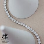 دستبند نقره میکرو طرح فلاور کد 22077 - Image 3