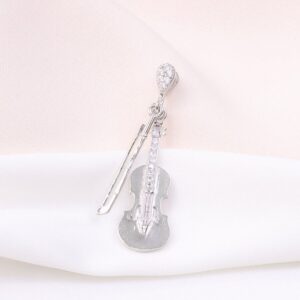 مدال نقره میکرو طرح ویولن سل کد 21634