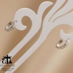 گوشواره نقره میخی میکرو کد 25027 - Image 3