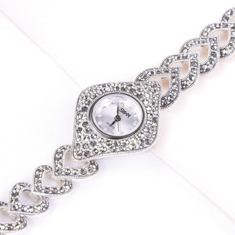 df9213b6-e4aa-4625-be8c-858412111e42.jpg ساعت نقره سما کد 18062 - Image 1