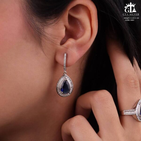 نیم ست نقره کد 16681 - تصویر 4