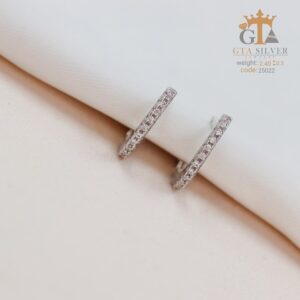 گوشواره نقره میخی میکرو کد 25022