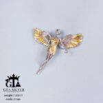 مدال نقره میکرو طرح فرشته کد 21246 - Image 2