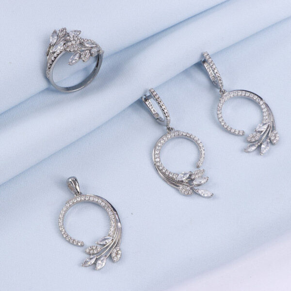 نیم ست نقره میکرو کد 16347 - Image 2