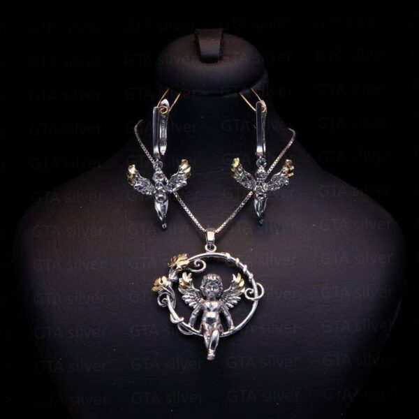 نیم ست نقره میکرو کد 16047 - تصویر 2