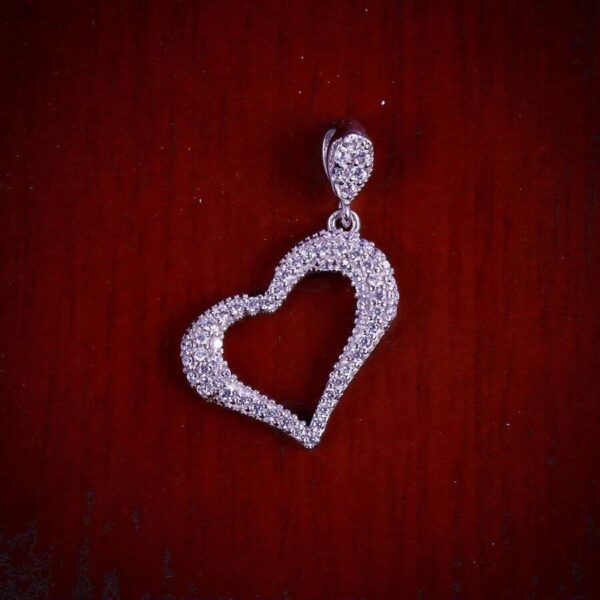 مدال نقره میکرو قلبی کد 21333 - Image 2