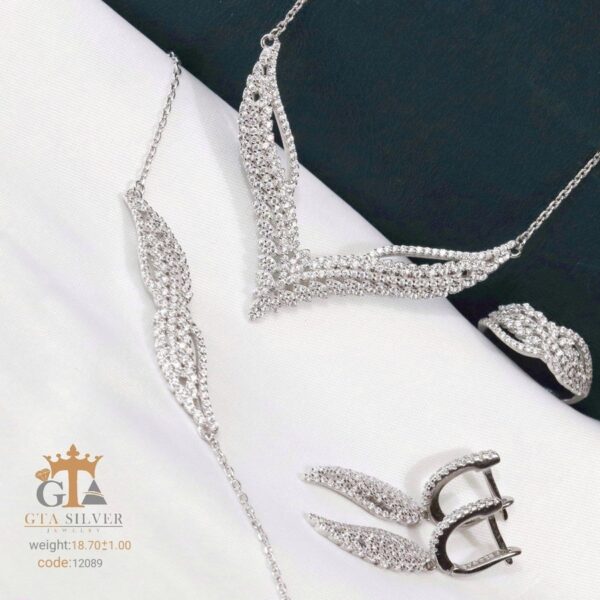 سرویس نقره میکرو زنجیری کد 12089 - Image 2