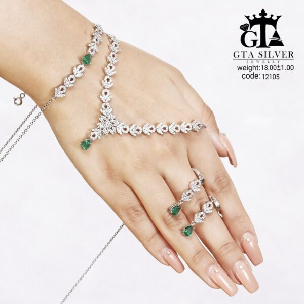 سرویس نقره میکرو زنجیری کد 12105 - Image 4