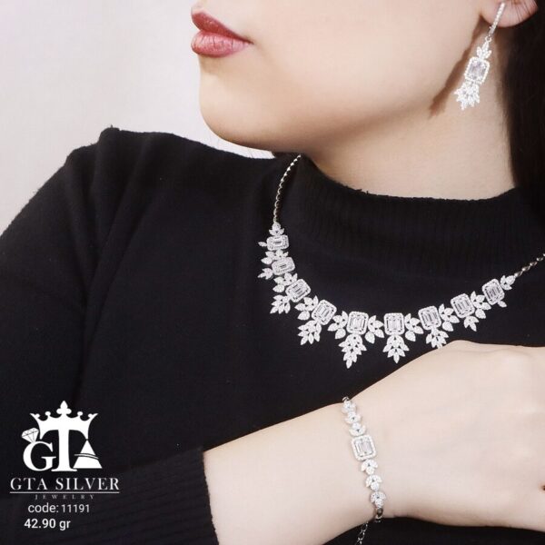 سرویس نقره مارسا طرح امرالدکات کد 11191 - Image 2