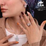 نیم ست نقره کد 16675 - Image 2