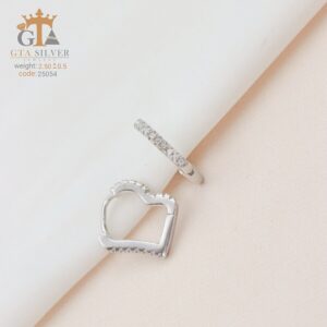 گوشواره نقره میخی میکرو کد 25054