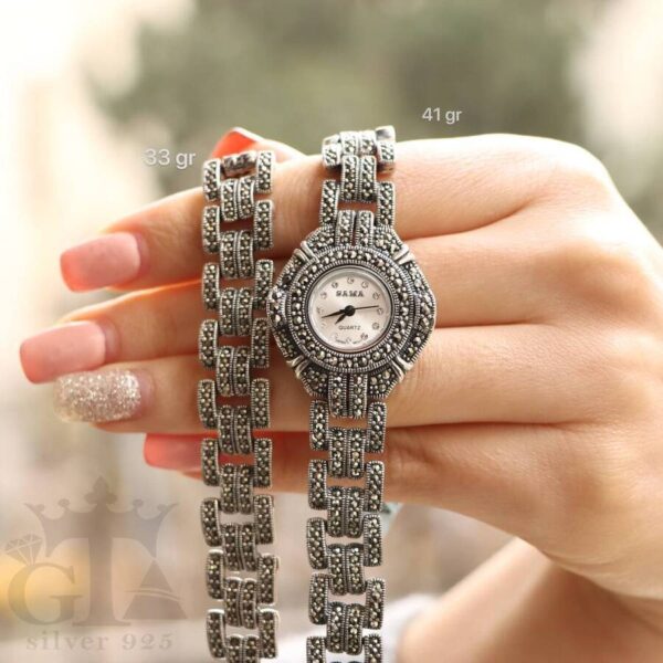 ساعت نقره سما کد 18040 - Image 2