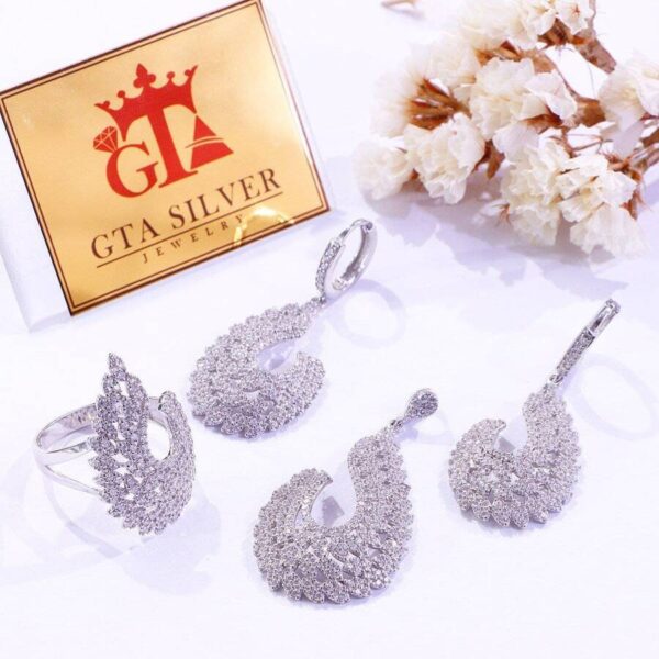 نیم ست نقره میکرو کد 16309 - تصویر 2