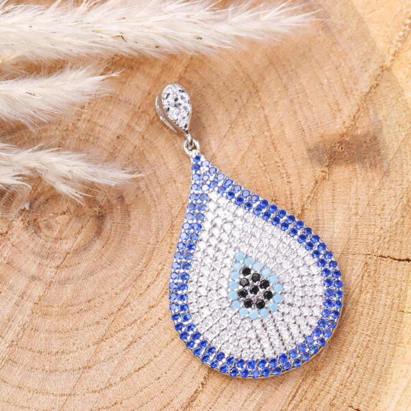 مدال نقره میکرو رنگی کد 21049 - تصویر 2