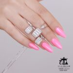 نیم ست نقره میکرو طرح امرالدکات کد 16639 - Image 4