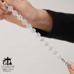 دستبند نقره میکرو طرح امرالدکات کد 22111 - Image 3