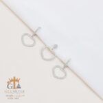 نیم ست نقره میکرو طرح قلب کد 16612